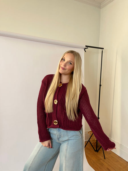 Burgundy Sweater