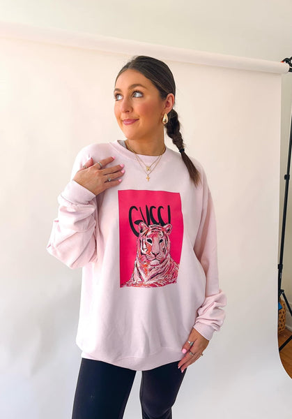 Pink G tiger sweatshirt
