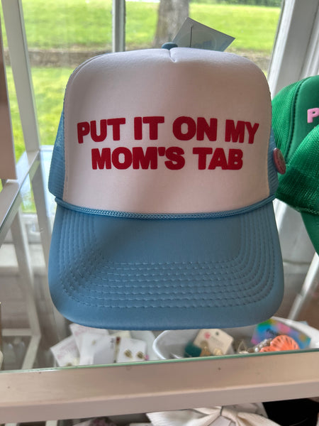 Moms tab trucker cap