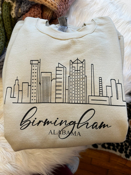 Birmingham sweatshirt-Sand