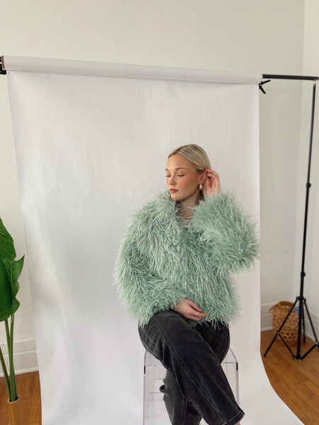 Mint Fur Jacket